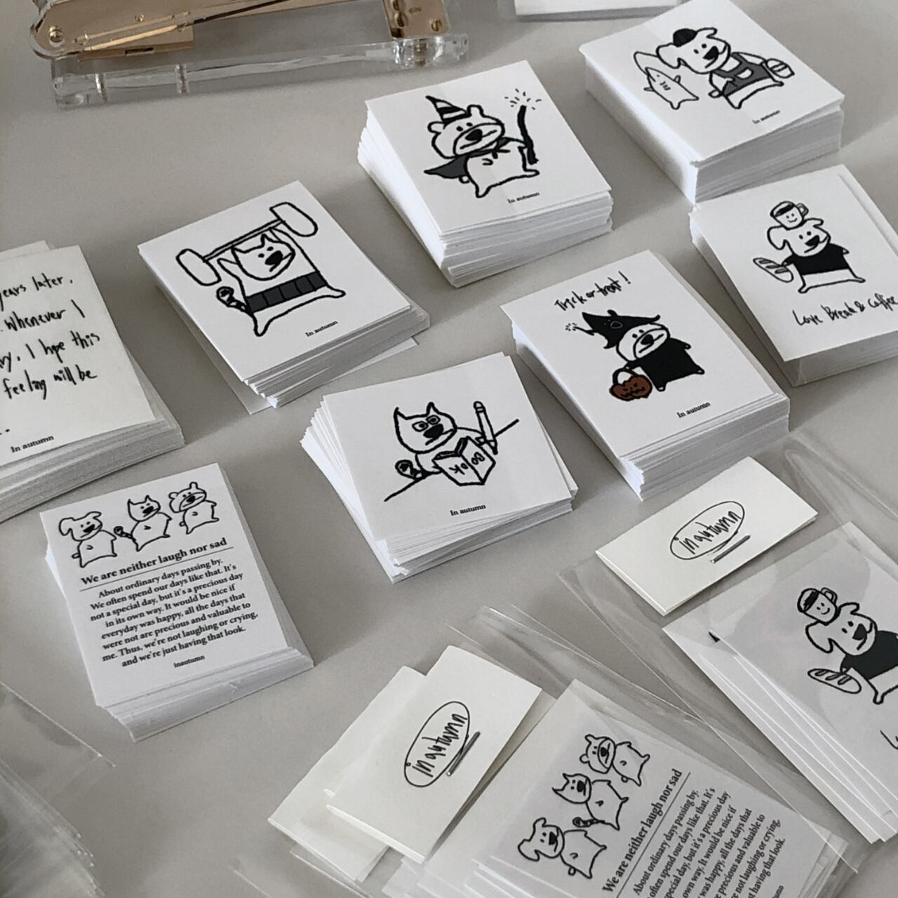 in autumn] Sticker pack（10枚） | moim - 韓国雑貨や小物の通販