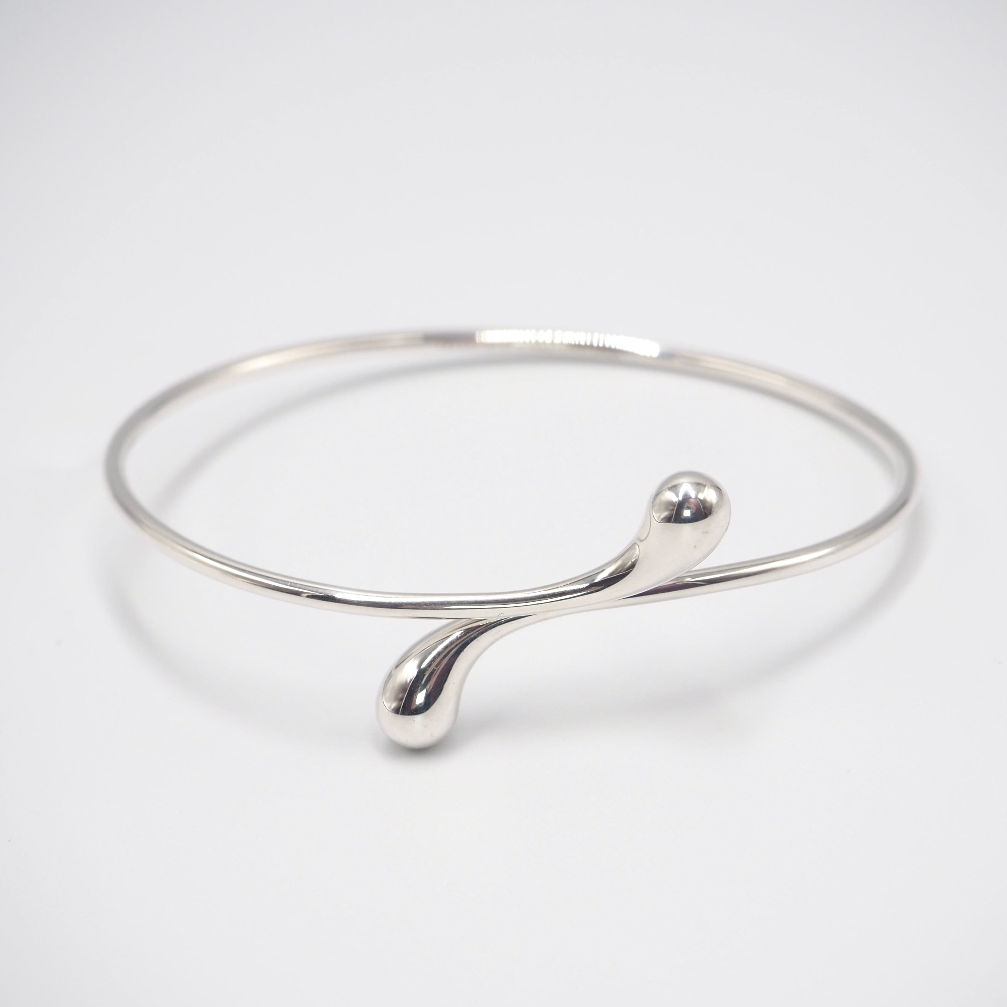 Tiffany&Co. ダブルティアドロップ バングル シルバー925 ティファニー