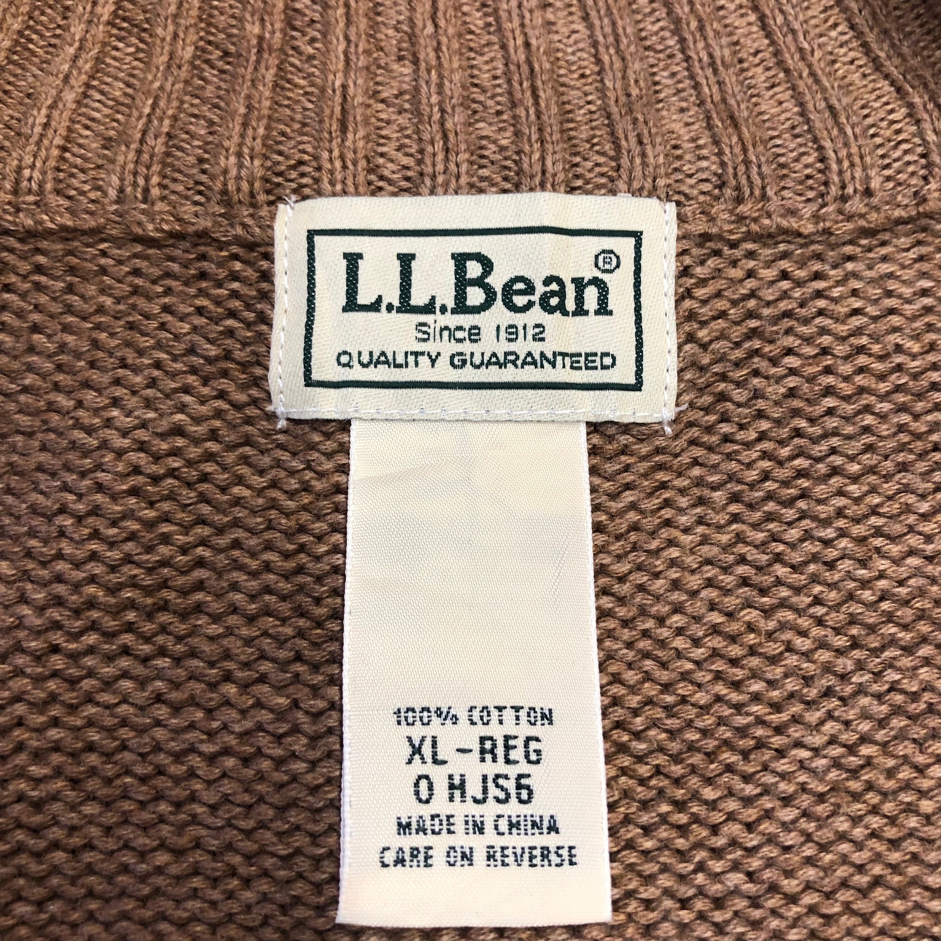 90s L.L.Bean スウェット カーディガン ボタン 刺繍ロゴ 【公式通販】