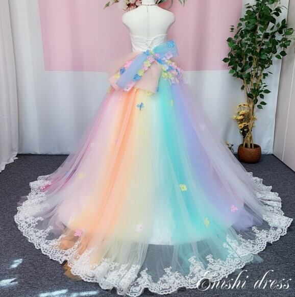 華やか レインボースカート ミニトレーン/短トレーン 人気上昇  