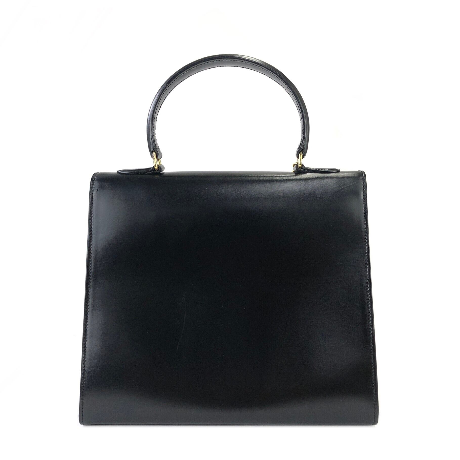 CELINE セリーヌ マンテル チェーン レザー ハンドバッグ CELINE セリーヌ マンテル チェーン レザー ハンドバッグ