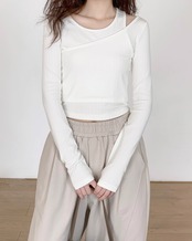 Asymmetry layered Tops T20316