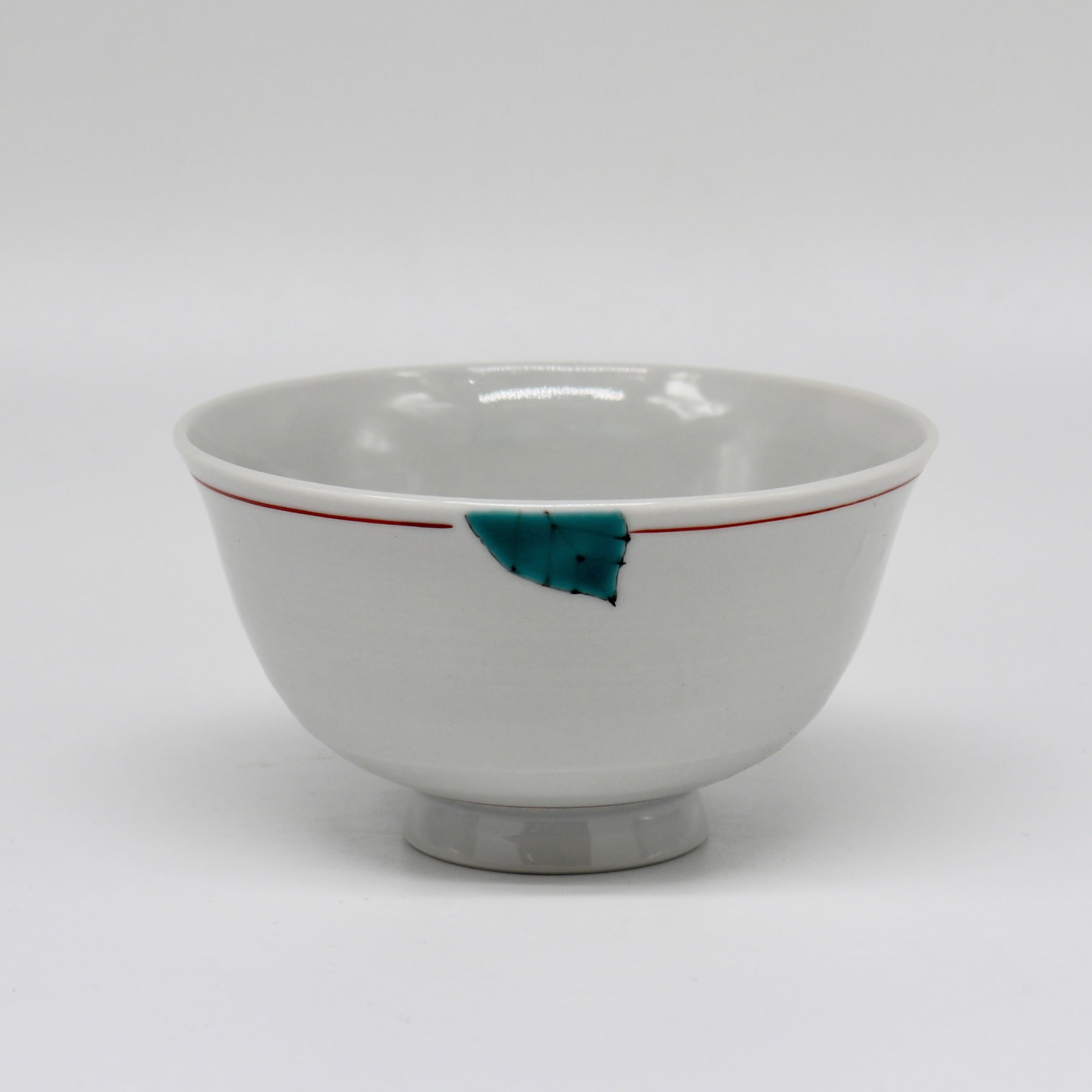 九谷焼 大志窯】色絵花鳥 飯碗 〜額紫陽花に雀〜 | 九谷焼 大志窯