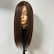 3Dウィッグ 未カット 55cm ブラウン系 百合子ウィッグレミー人毛100%