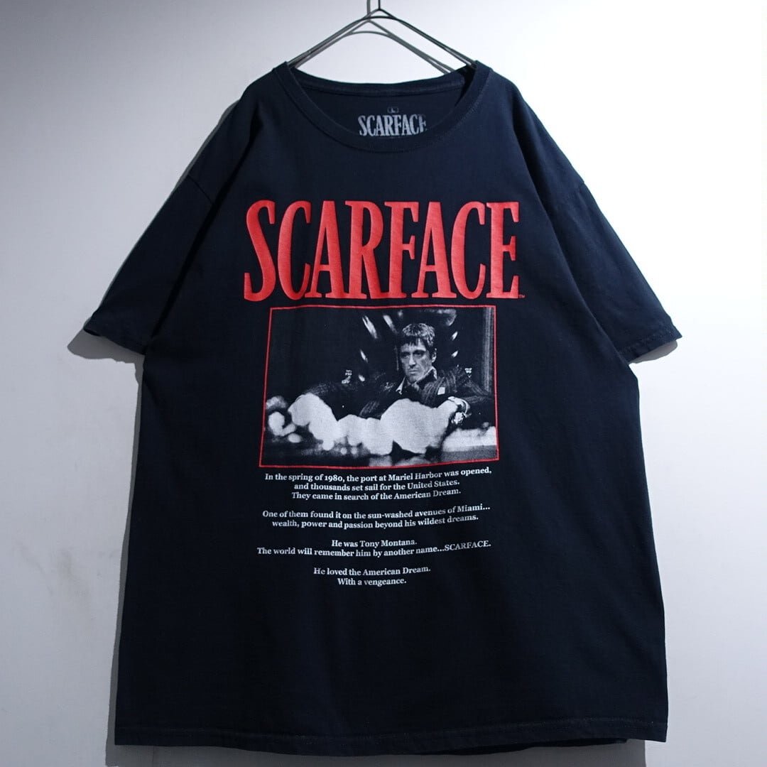 "SCARFACE" Black Print Desgin Movie T-Shirt
