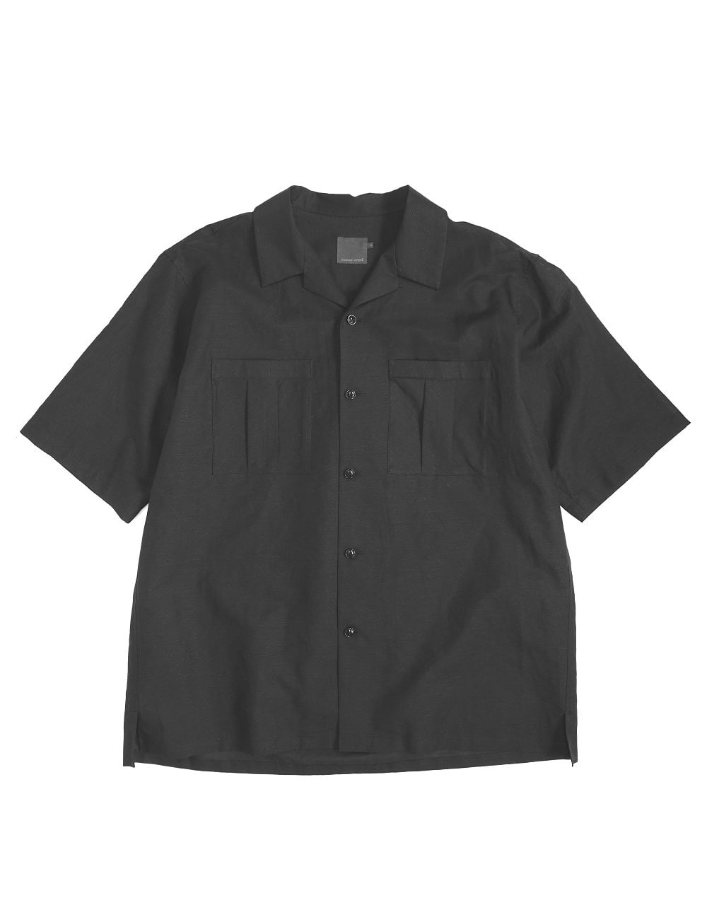 Cotton Linen Open Collar S/S Shirt