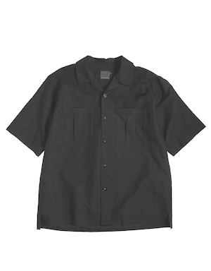 Cotton Linen Open Collar S/S Shirt