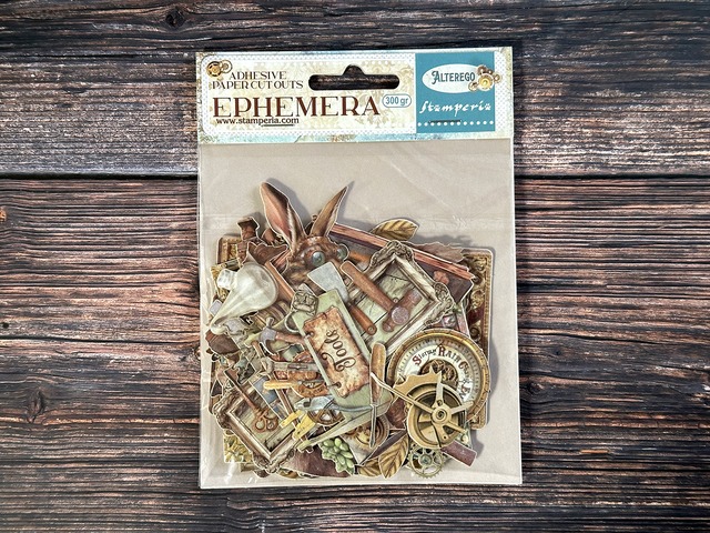 Stamperia Adhesive Paper Cut Outs Ephemera - Alterego　シール状ダイカット素材　DFLCT54【Stamperia（スタンぺリア）】[ST-23m]