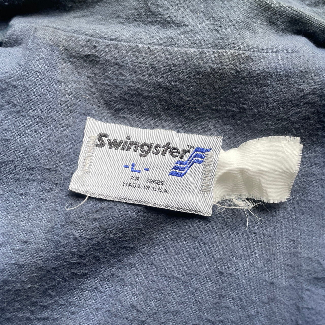 80年代 USA製 Swingster 企業ロゴ刺繍 ハリントンジャケット スイング 