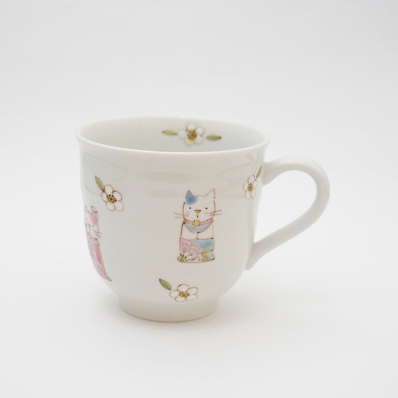 【色絵遊 小高裕子】マグカップ招き猫 26-B