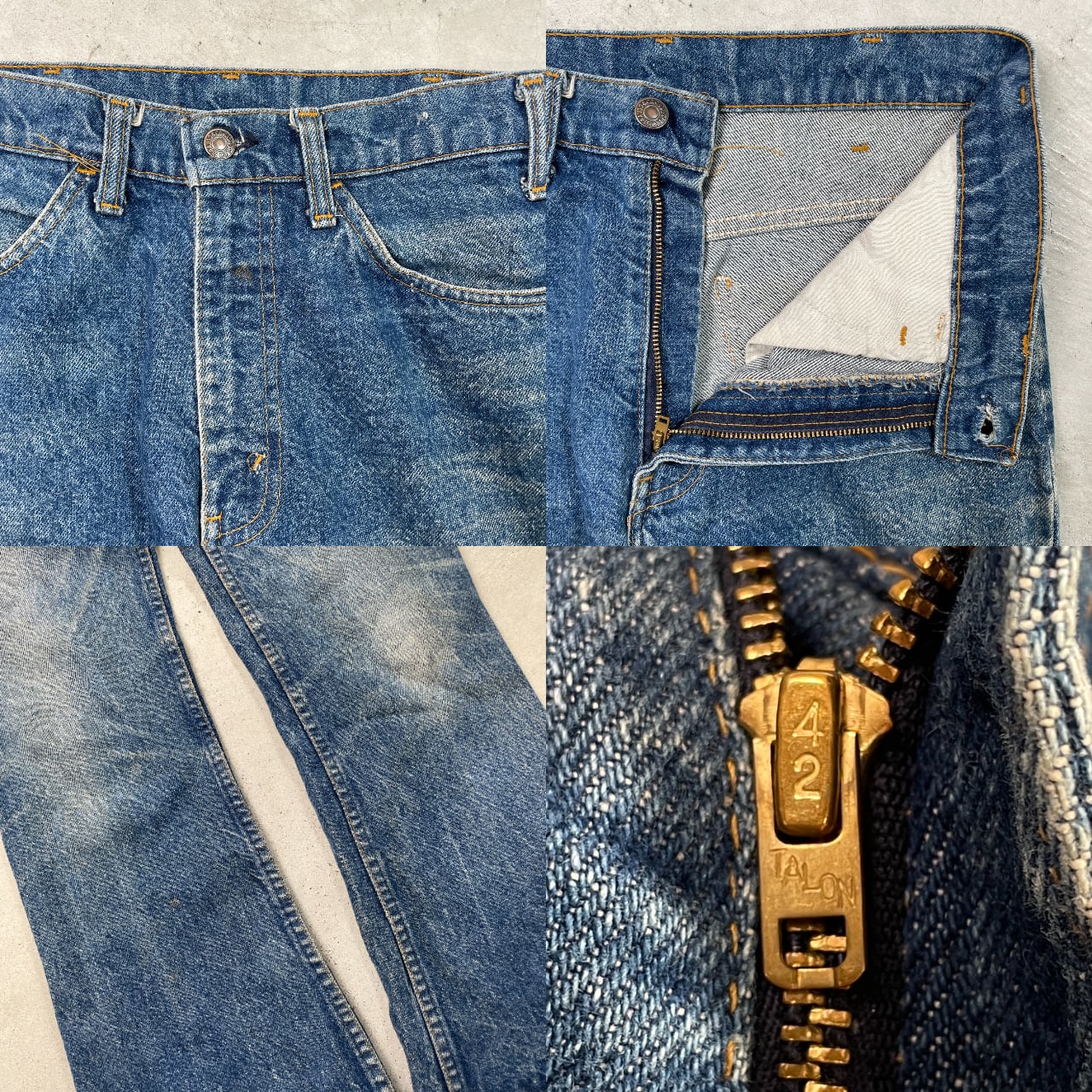 70年代 USA製 Levi's リーバイス 646 フレアデニムパンツ ブーツカット