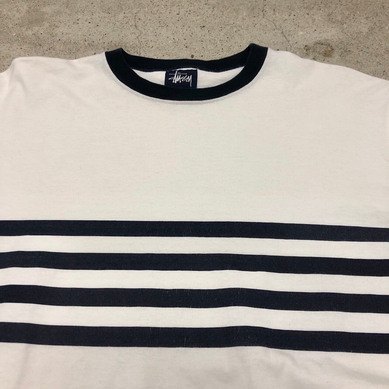 トップス old stussy border Knit Old Stussy 90s 00s Border Knit