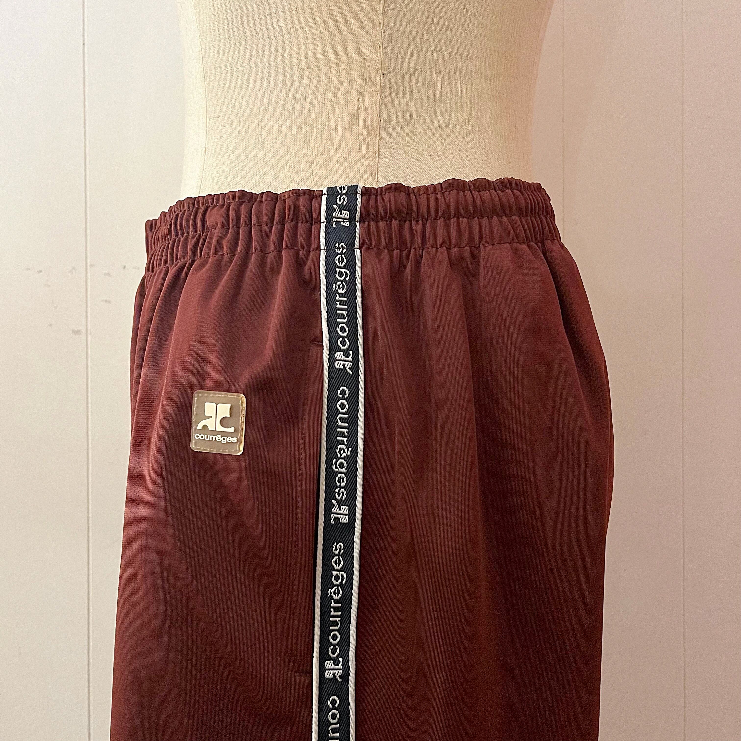 courreges / brown track pants