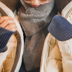 Solid Color Compact Scarf / ソリッド カラー コンパクト スカーフ マフラー