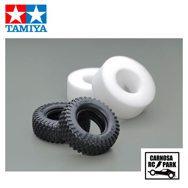 ⭐︎BLACKFRIDAY⭐︎【TAMIYA タミヤ】 ｢ラフライド｣ブロックピンタイヤ (インナースポンジ付) 2本［SP.1717］