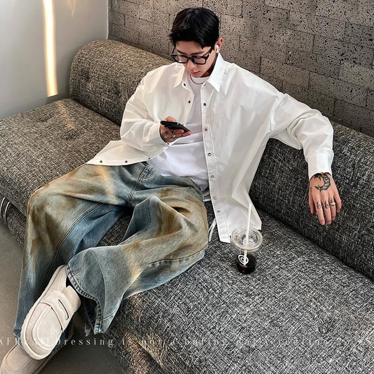 OXFREAK Urban Loose Snap Shirt / アーバンルーズスナップシャツ