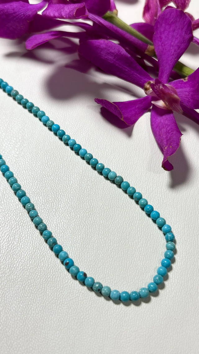 Natural turquoise round / 天然のターコイズ ラウンド / 3.5㎜