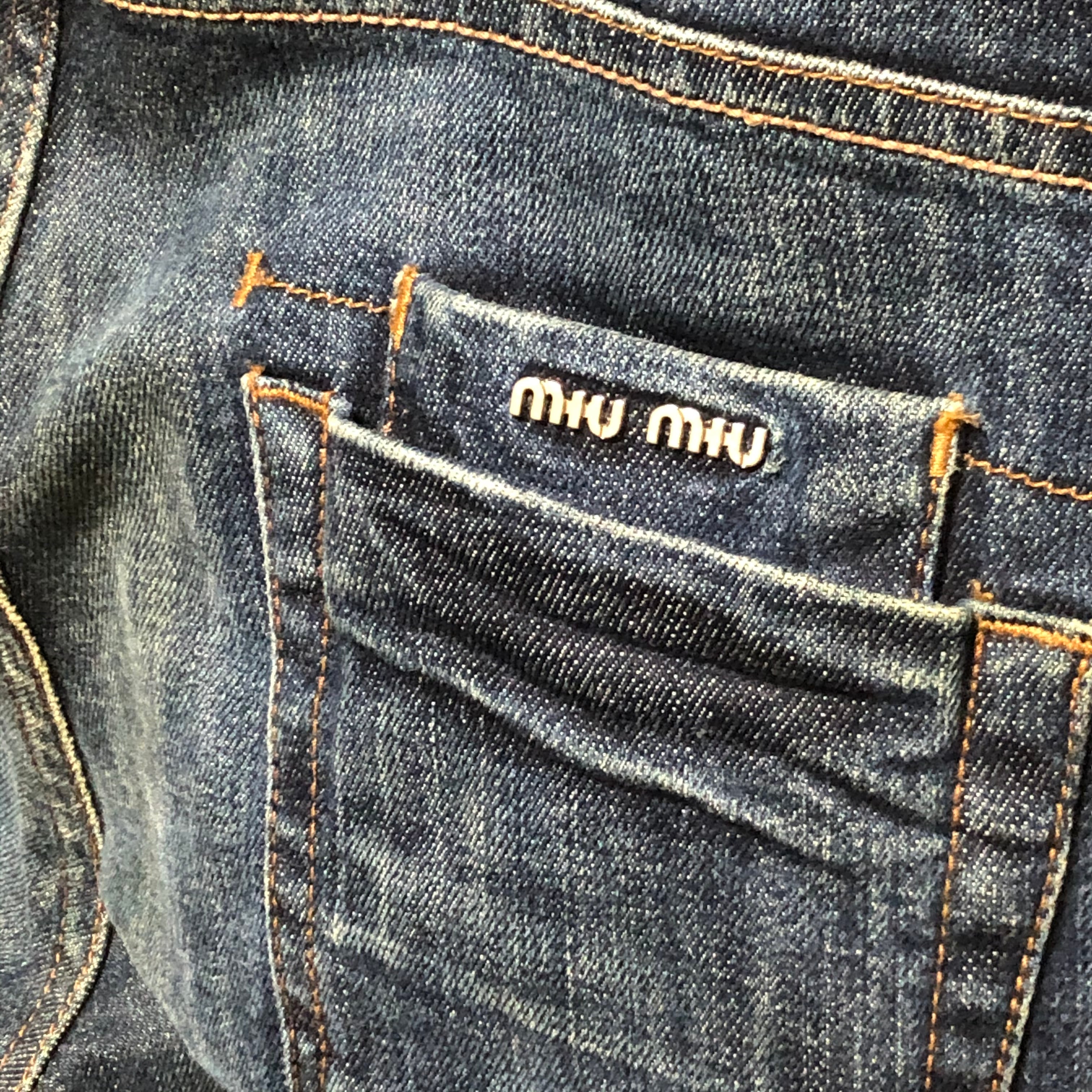 00 archive miumiu straight denim pants / アーカイブ ミュウミュウ