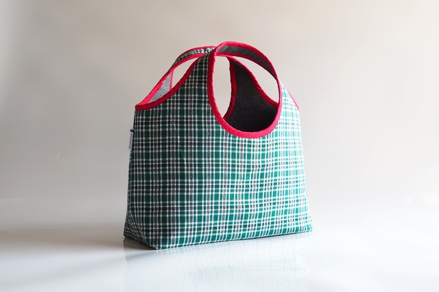 BAG Margarita 【Green Check × recycled felt】