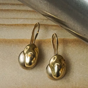14K Yellow x White Gold Earrings