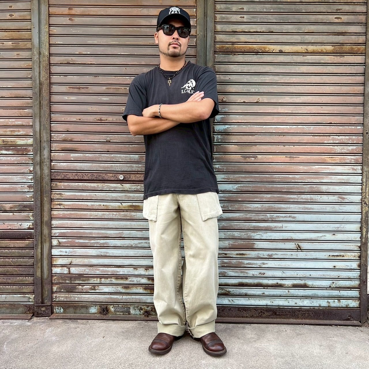 米軍 モンキーパンツ P44 リメイク カーゴパンツ ミリタリー M-L W82cm