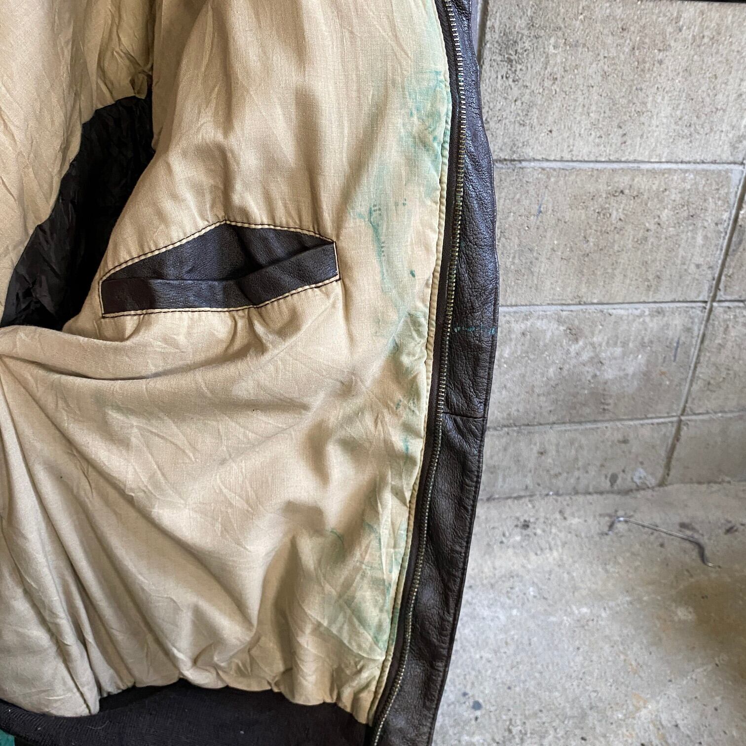 AIRBORNE エアーボーン A-2タイプ 本革 フライト レザージャケット