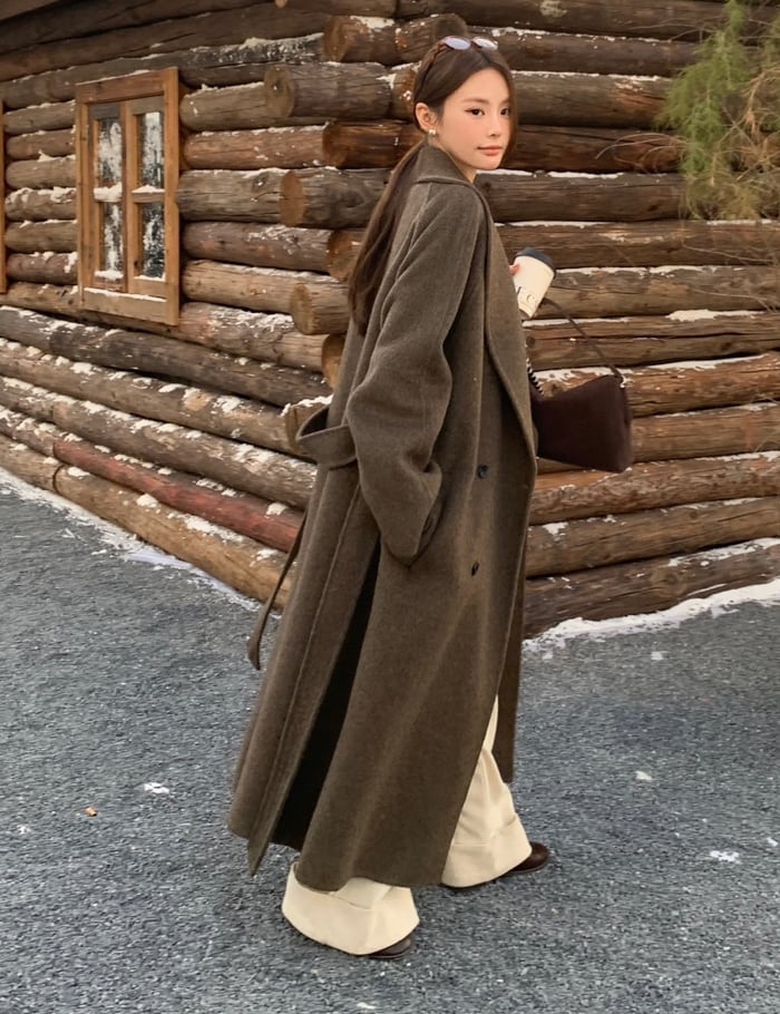 25aw】Double-Button Wool Long Coat_3colors | mienneミアンヌ