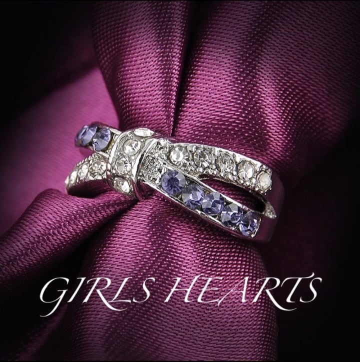 送料無料22号クロムシルバーアメジストスーパーCZダイヤモンド