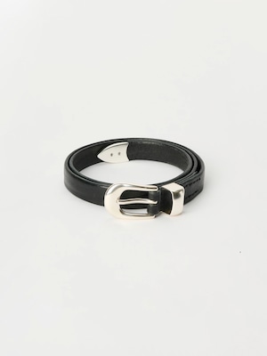 OUR LEGACY 2 CM BELT Black Leather A2208BBLA