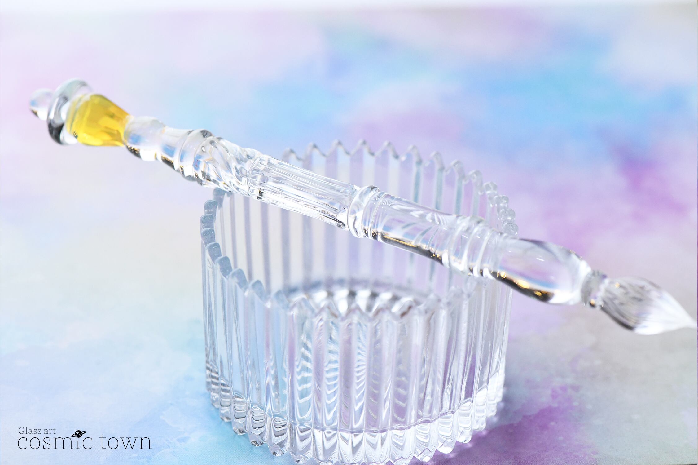 新色/クリア】街灯ガラスペン / ボロシリケイト【cosmic town】0714-4