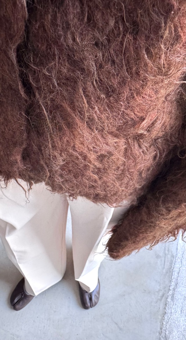 カーリーカラーカーディガン　全2色