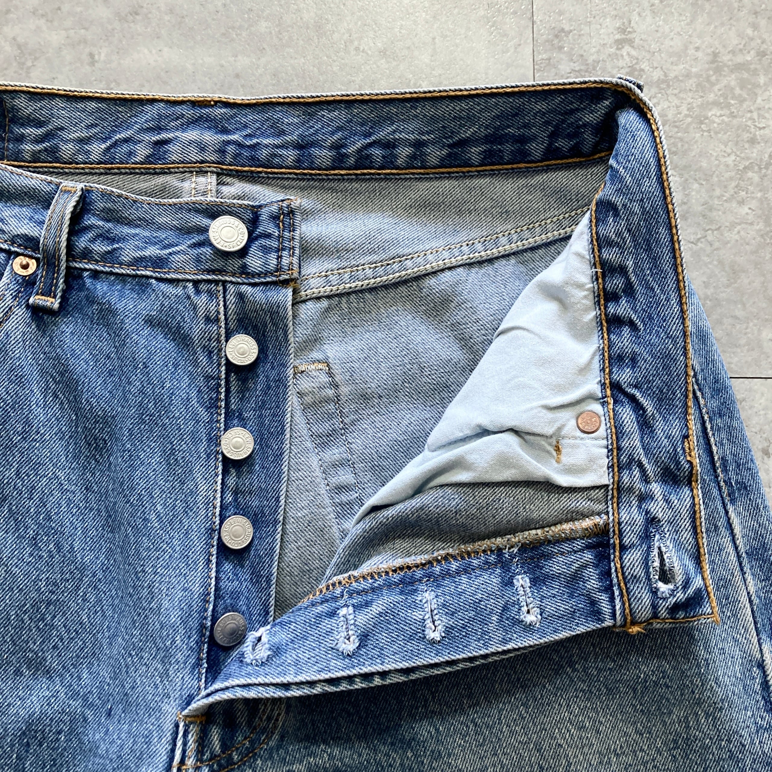 W33 L33】90's US.Levis 501 リーバイス エルパソ工場(524) ボタン裏