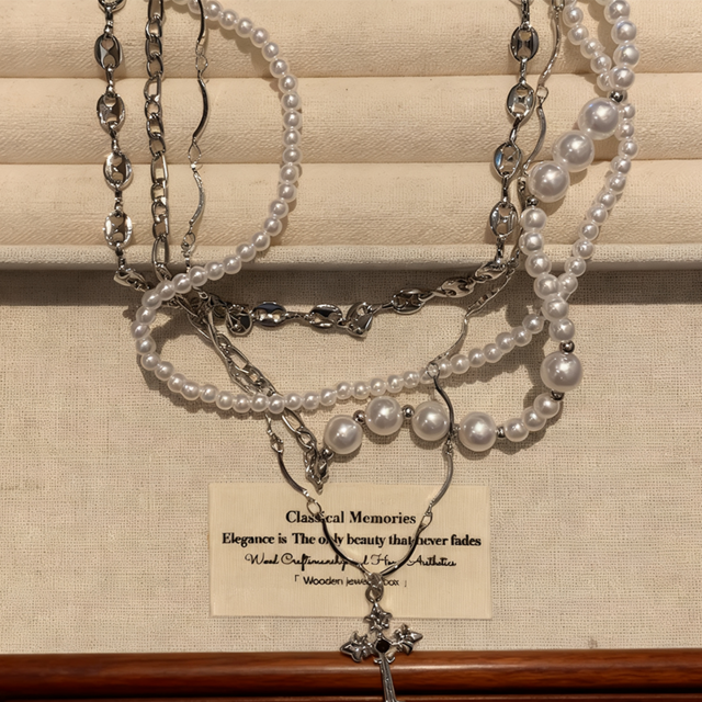 Beforeバロックパール多層ネックレス