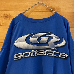 【GILDAN】GottaRace ロゴ プリント Tシャツ レーシング XL ビッグサイズ US古着