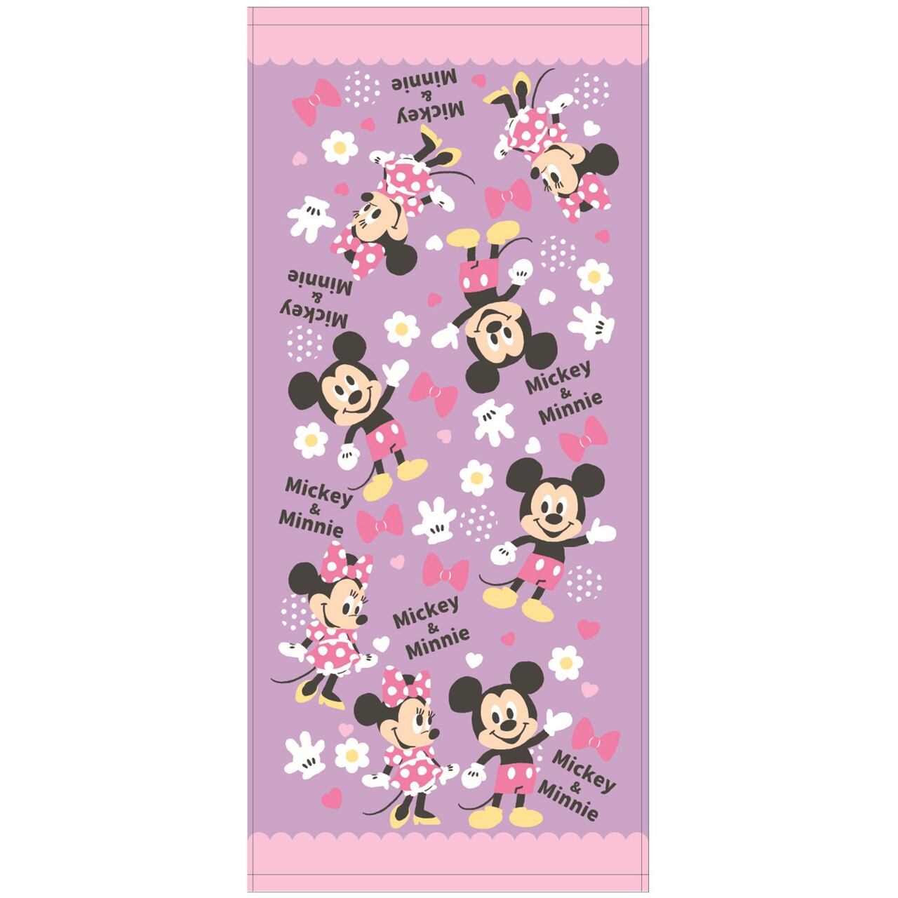 ミッキー・ミニーフェスタオル ミッキー・ミニーフェスタオル ミッキー＆ミニー フェイスタオル