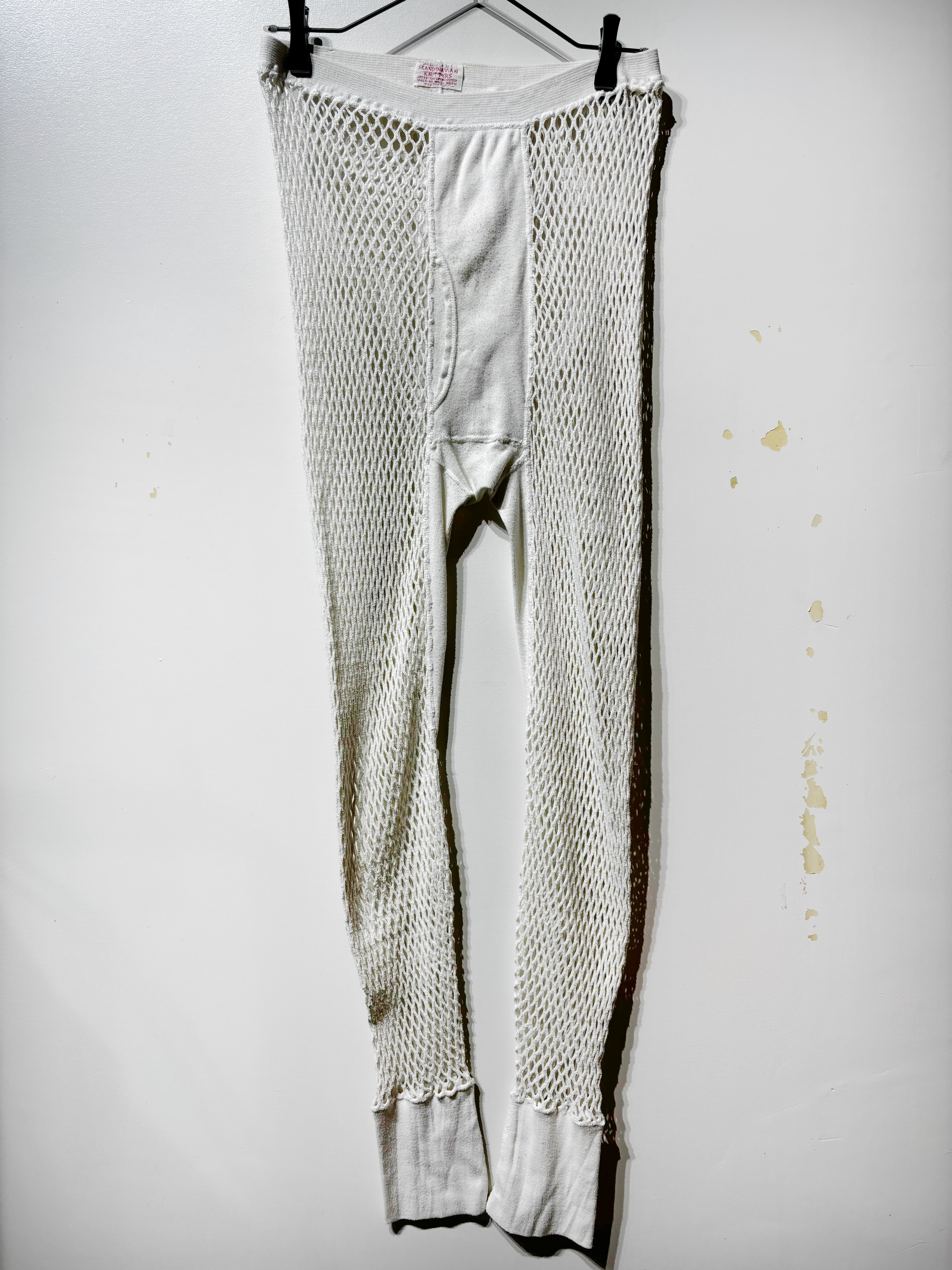 (PT1106)60's-70's Scandinavian Knitters cotton mesh tights