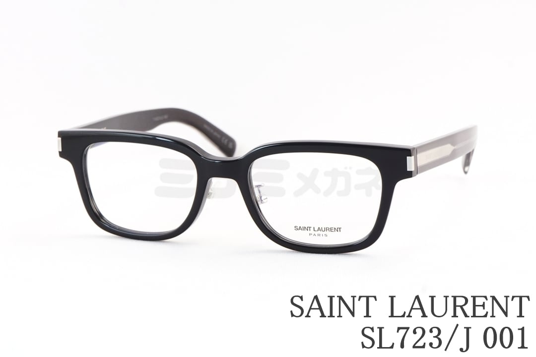 SAINT LAURENT クリア メガネ SL723/J 001 スクエア メンズ レディース