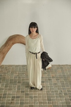 DU250501 linen like wide straight pants【T sizeあり】【Re Stock】【残り僅か】