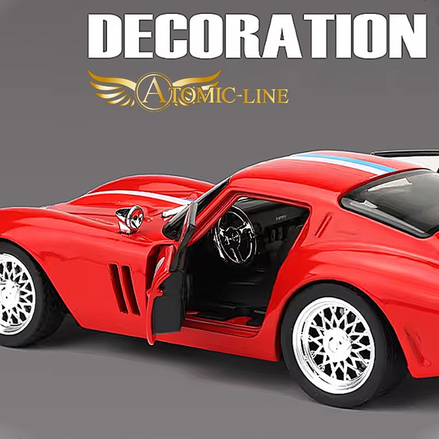 フェラーリ Ferrari 250 GTO 1/32 ミニカー 全4色 ライト点灯 エンジンサウンド 合金モデル 模型 ジオラマ