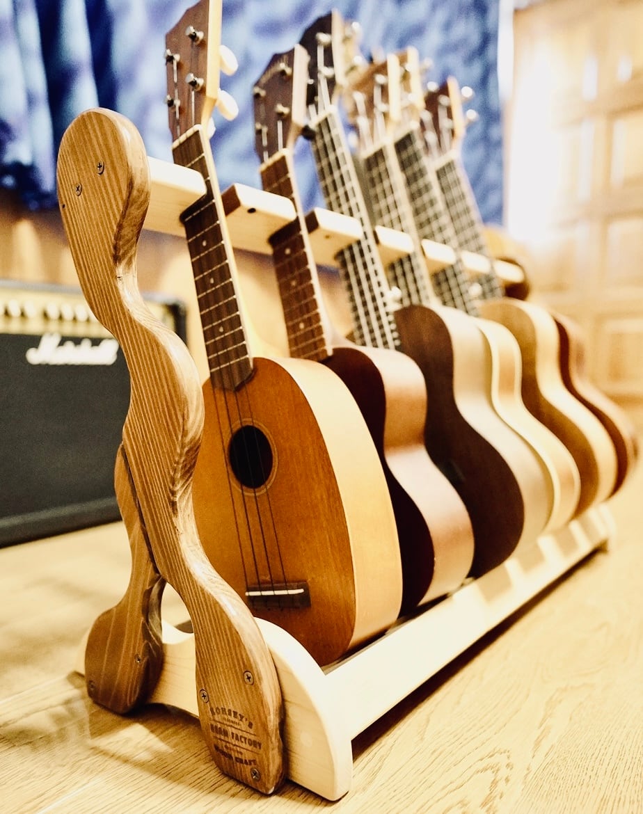 ウクレレスタンド | 手作り木工 レスポーラー夢工房