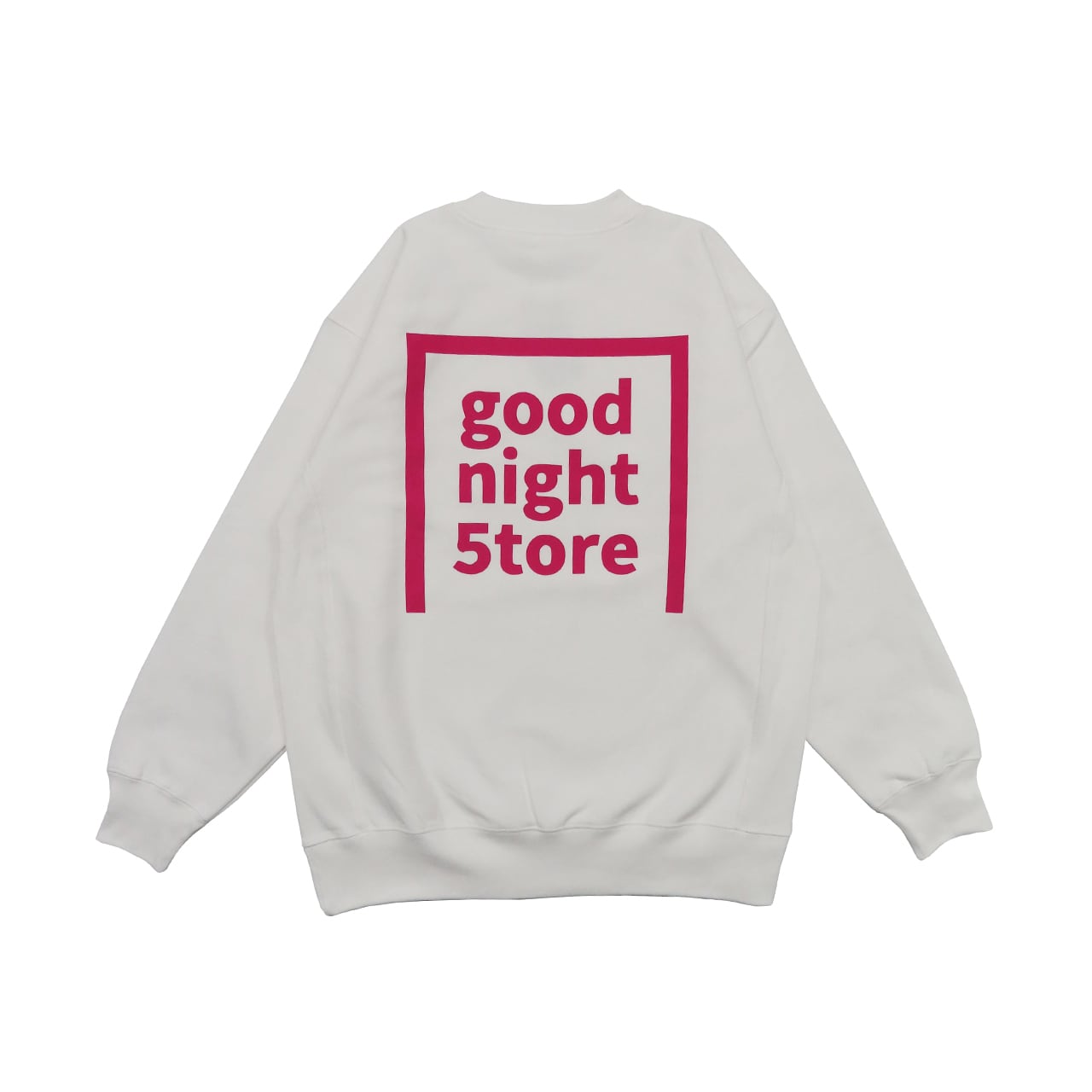 GN479 sweater white-logo pink | goodnight5tore