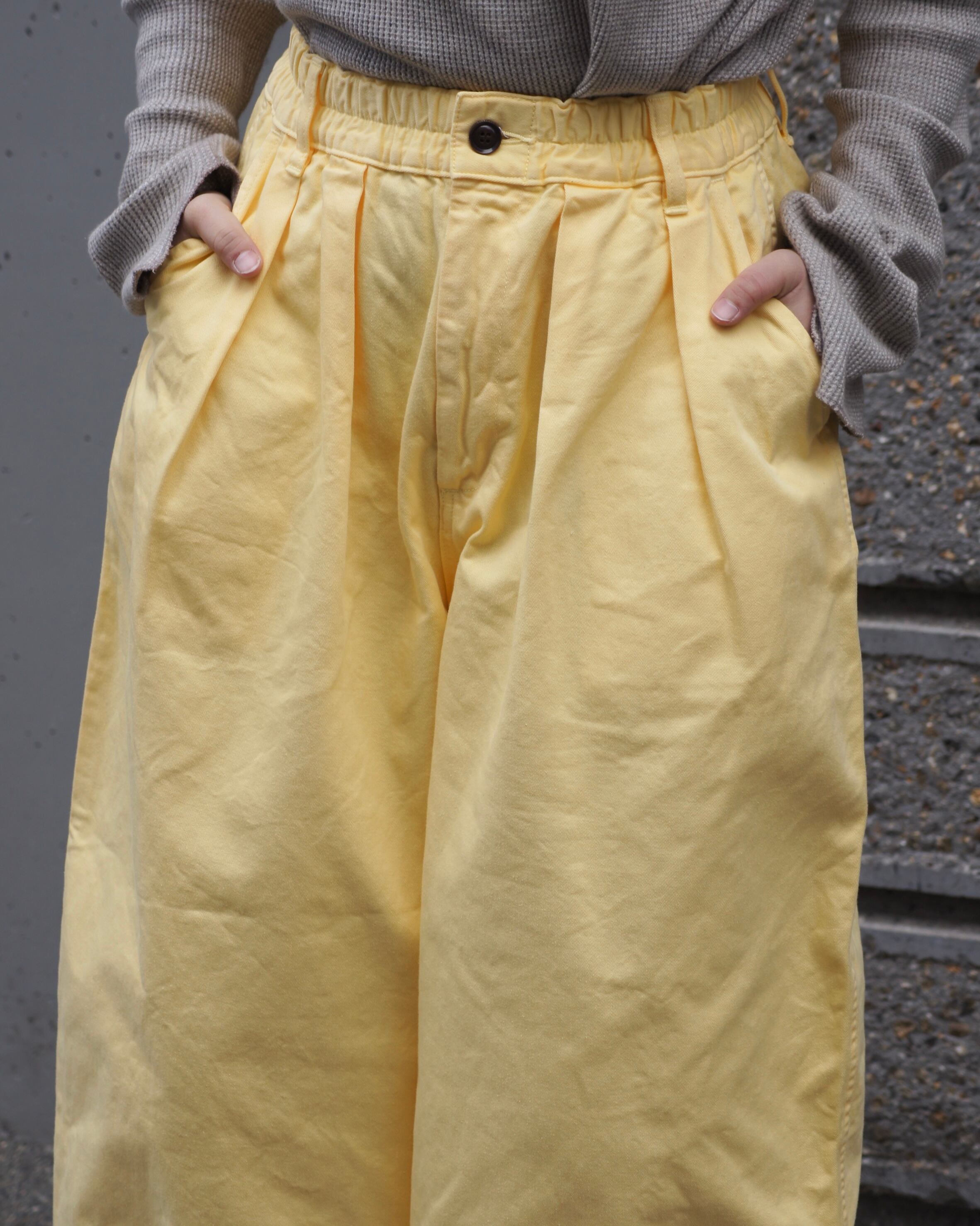 HARVESTY】CHINO CIRCUS PANTS / YELLOW | ROGER'S North land
