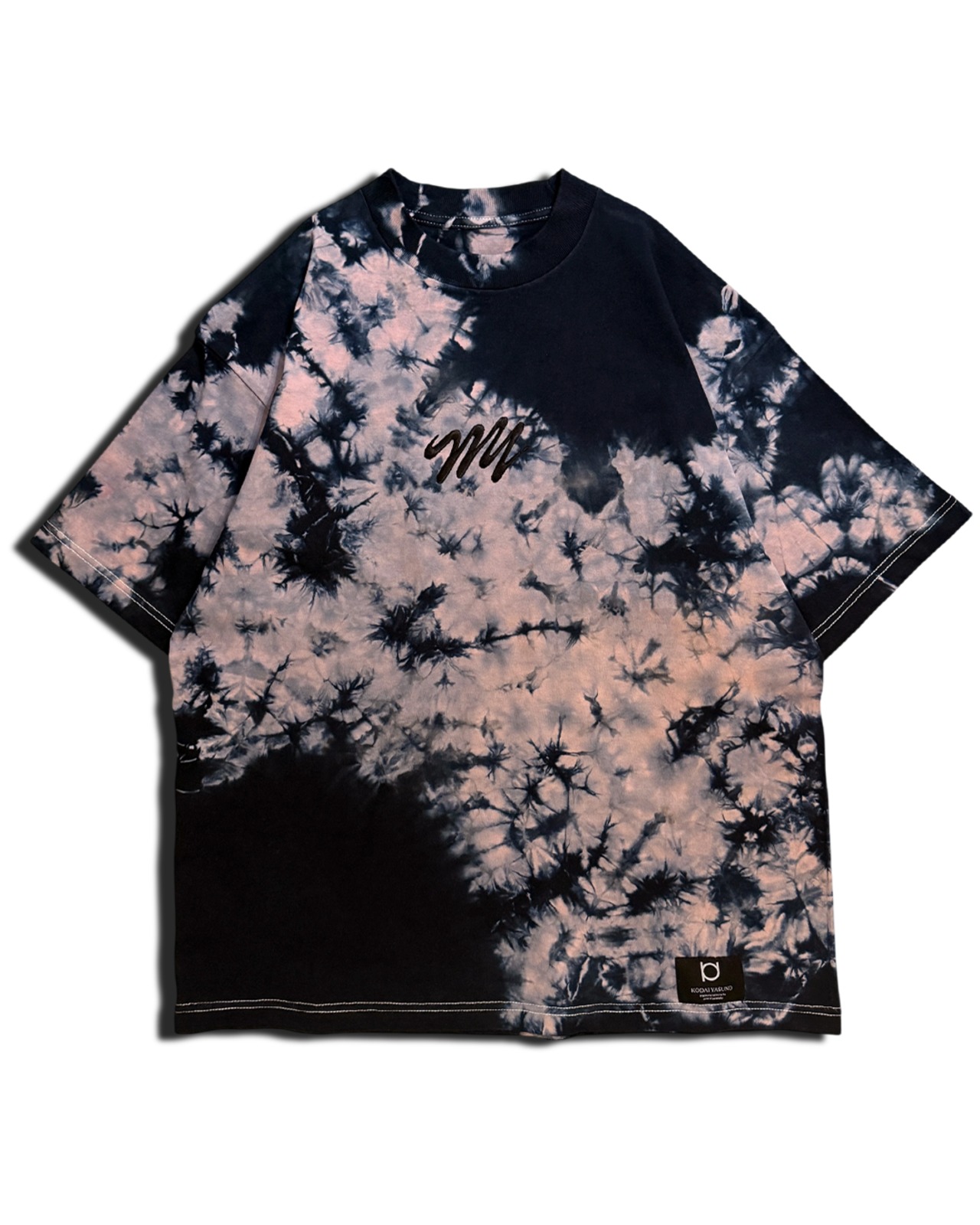 【1着限定販売 / 最短即日発送】黒染めタイダイTシャツ 桜吹雪