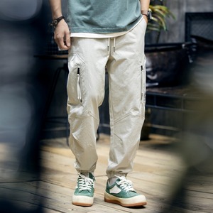 マルチジッパーポケット ルーズカジュアルパンツ 2カラー 10709