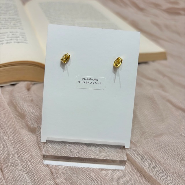 カットドロップフープ ピアス(A25-19)①