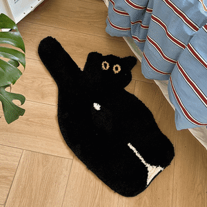 【CARPET】INS映えネコデザインカーペット 2色