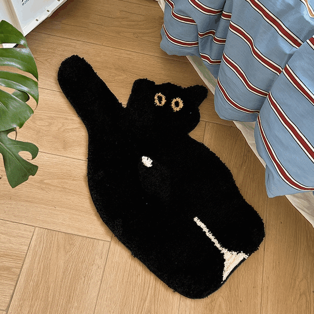 【CARPET】INS映えネコデザインカーペット 2色