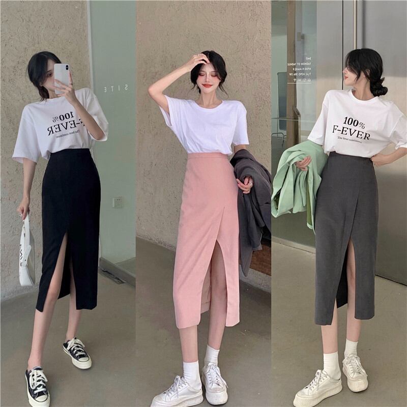 スカート ハイウェストサマー ピンク 夏物 ブラックストロベリース94427312091