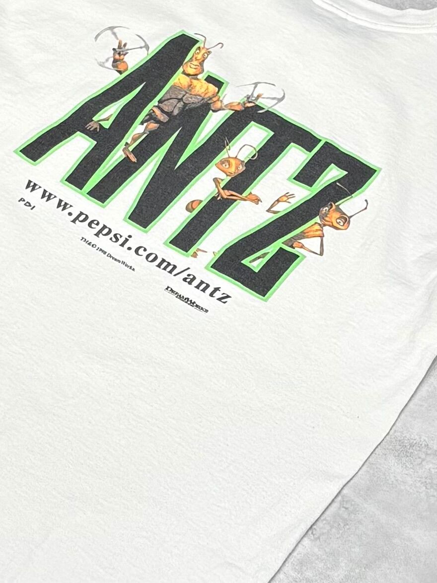 90's ANTZ DreamWorks Movie GLDAN XL T-Shirt ©️1998 アンツ
