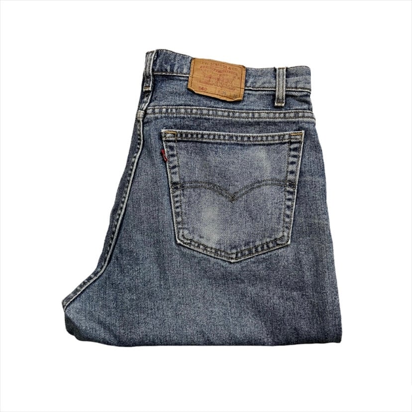 90年代 USA製 size：W38 L30【 Levi's 560 】リーバイス560 バギーデニムパンツ デニムパンツ 青 古着 古着屋 高円寺  ビンテージ